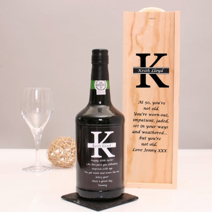 Personalised Port Gift Set With Monogram