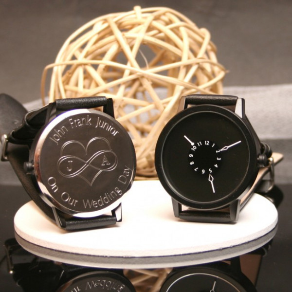 Personalised Wrist Watch Infinity Heart Design