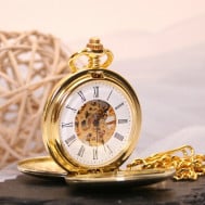 pocket watch gold twin ope2 2