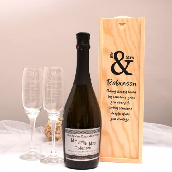 prosecco mr and mrs gift 5