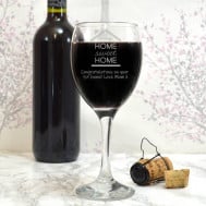 single new home wine glass1