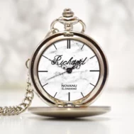 white marble name pocket watch 2 1