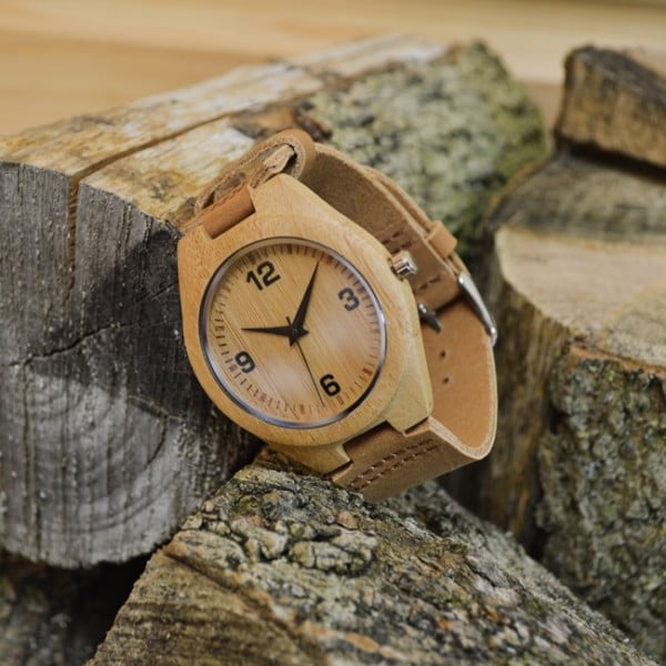 Engraved Wooden Wrist Watch GiftsOnline4U