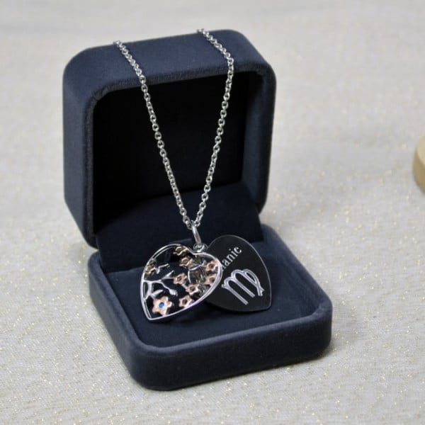 zodiac pendant with engrave