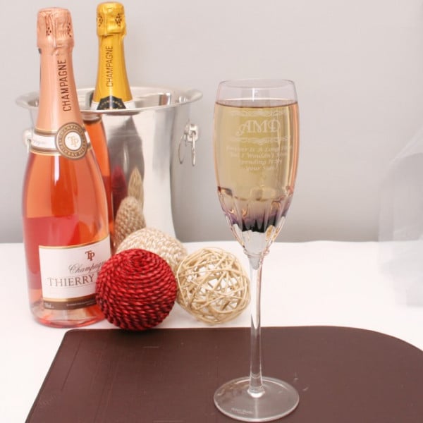 engraved champagne flute 1