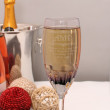 engraved champagne flute 2