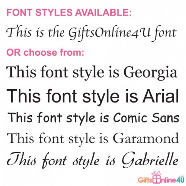 font styles for engraving 3 4