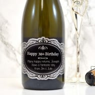 happy 30th prosecco label 2