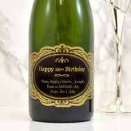 happy 60th champagne label 2
