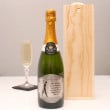 original personalised champagne with golf design pewter label 2