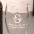 pint glass monogramed 5