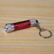 Personalised LED Torch Keyring in Red