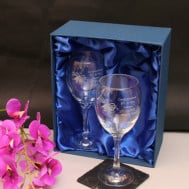 wedding bells wine glasse2