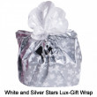 white and silver stars lux gift wrap 1