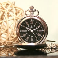 black dial pocket watch 31