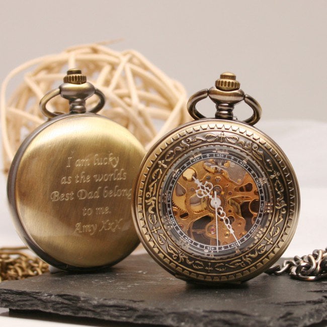 engraved pocket watch