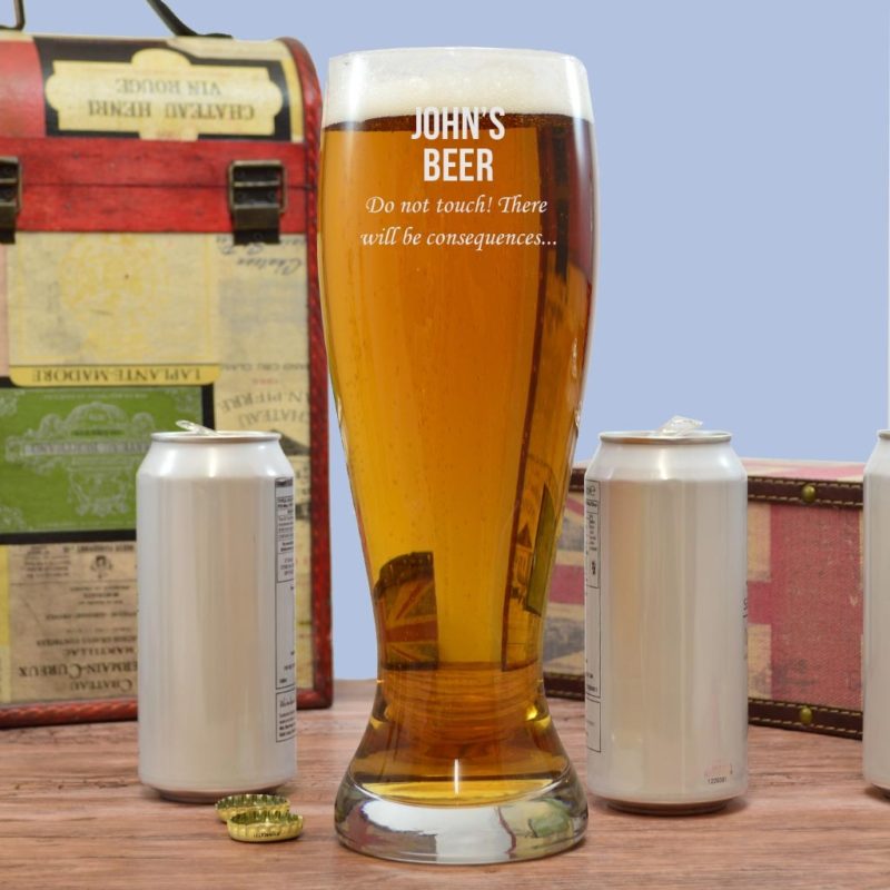 Wrenbury Barware Set of 2 Fjord Large Pint Glasses 640ml 1,1 Pints Extra Large Pint Glass Beer Glass Pub Beer Glass Hop House Glass Ale Lager Guiness