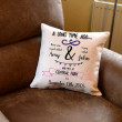 Personalised Our Romantic Story Cushion 1