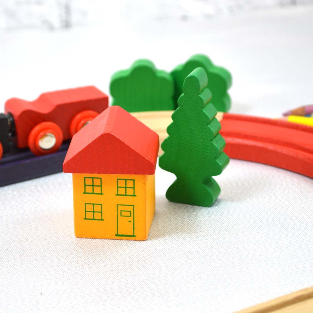 personalised wooden train set
