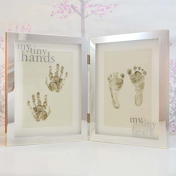 Handprint and Footprint Kit Personalised Baby Gift Frame