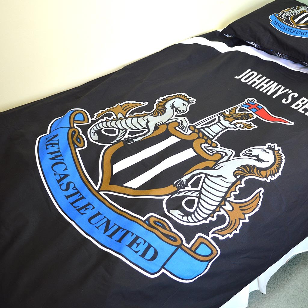 Personalised Newcastle United Duvet Cover Single - GiftsOnline4U