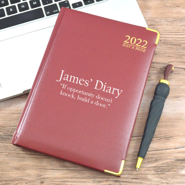 Red A5 Diary Quote copy