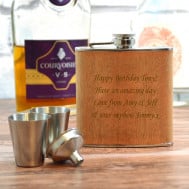 Wood Hip Flask 1