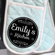 Mint Oven Glove Ornate 3