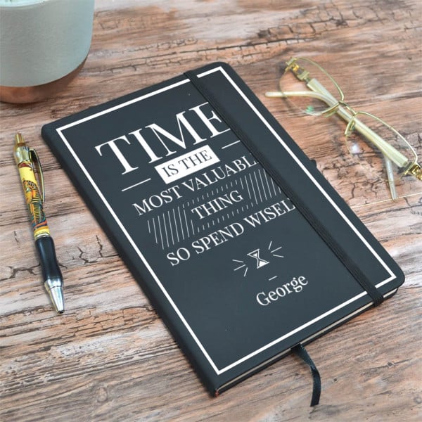 time inspirational notebook