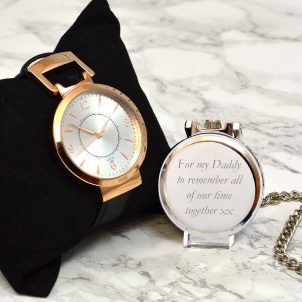 Wrist Pocket Watch Rose Gold 2