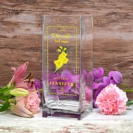 August Birth Flower Glass Vase Jpg 01