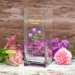 February Birth Flower Glass Vase Jpg