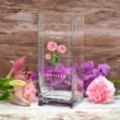 June Birth Flower Glass Vase Jpg