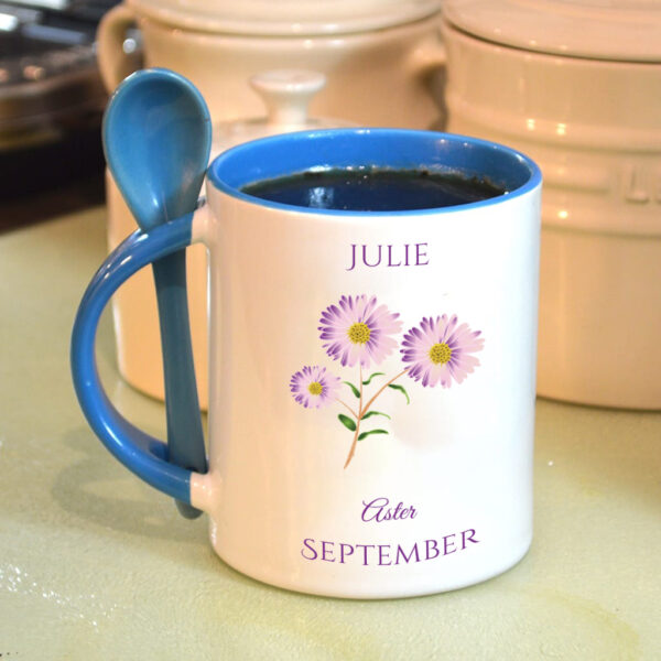 September Birth Flower On Mug 03