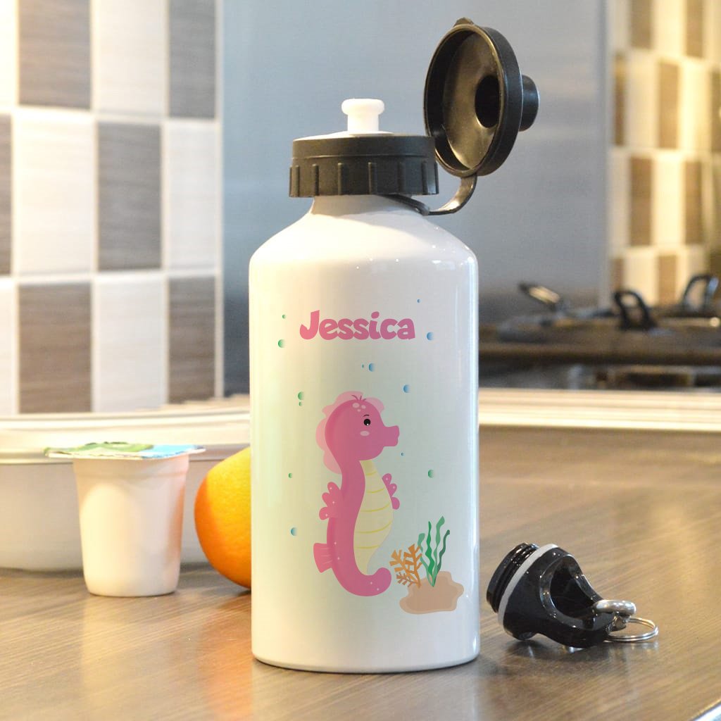 Personalised Sea Horse Drinks Bottle from GiftsOnline4U