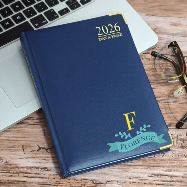 Personalised 2026 Diary | Red, Blue Or Black | A5 & A4 (+£4.00 - View #6