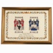 double coat of arms gold frame