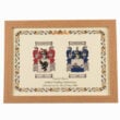double coat of arms oak frame