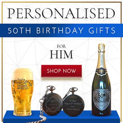 50th birthday gifts for him