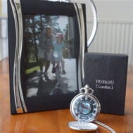 photo upload birthday pocket watch