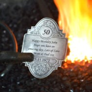 Personalised Pewter Champagne Labels