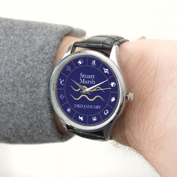 Aquarius Designed Wrist Watch