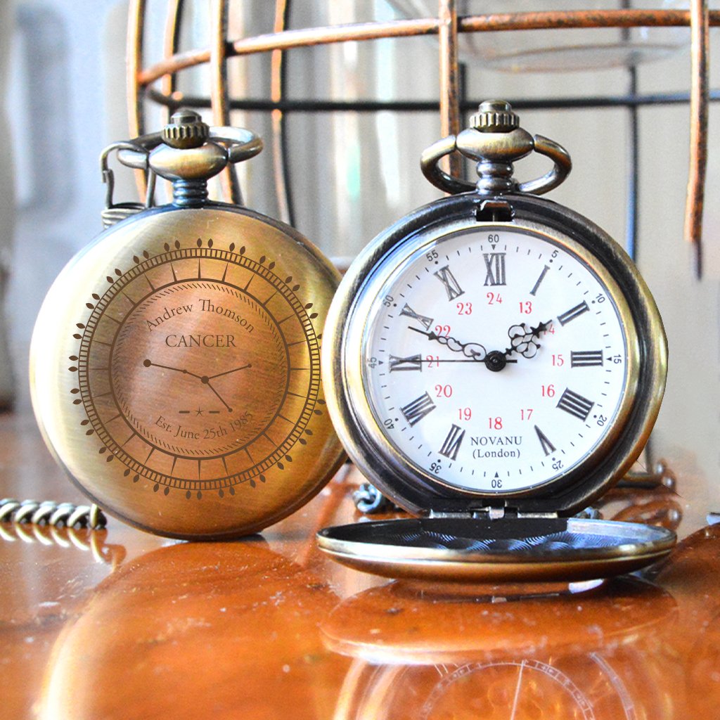 Personalised Cancer Pocket Watch from GiftsOnline4U