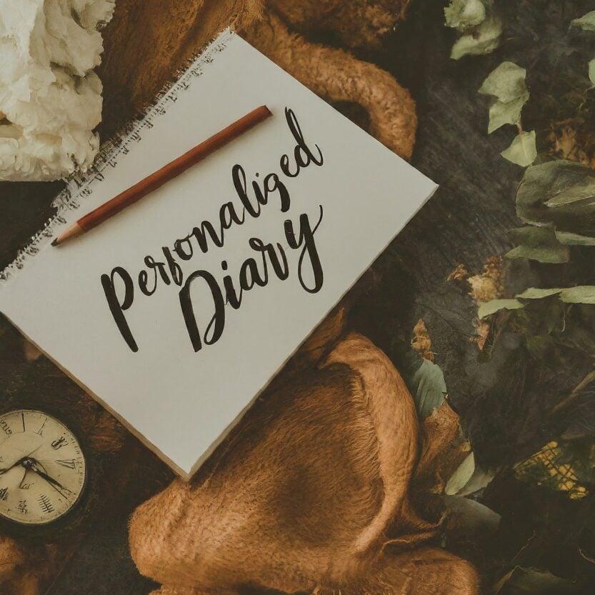 Personalised diary cover
