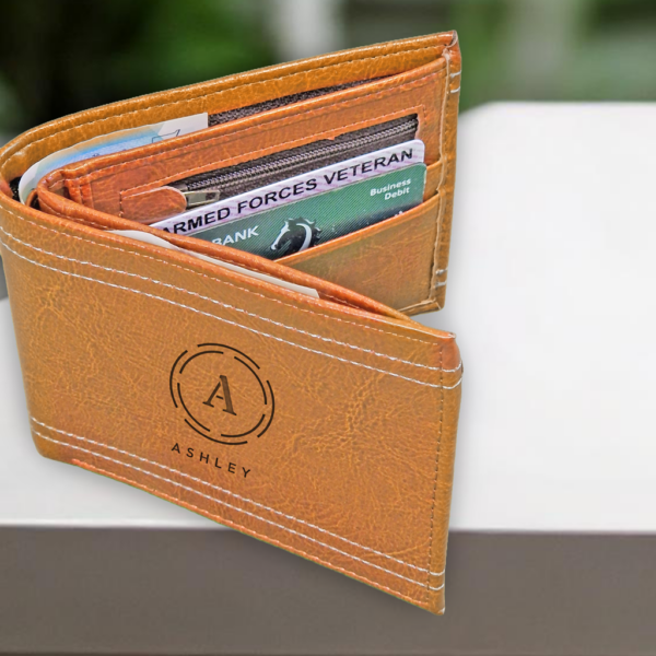 Personalised Tanned Wallet